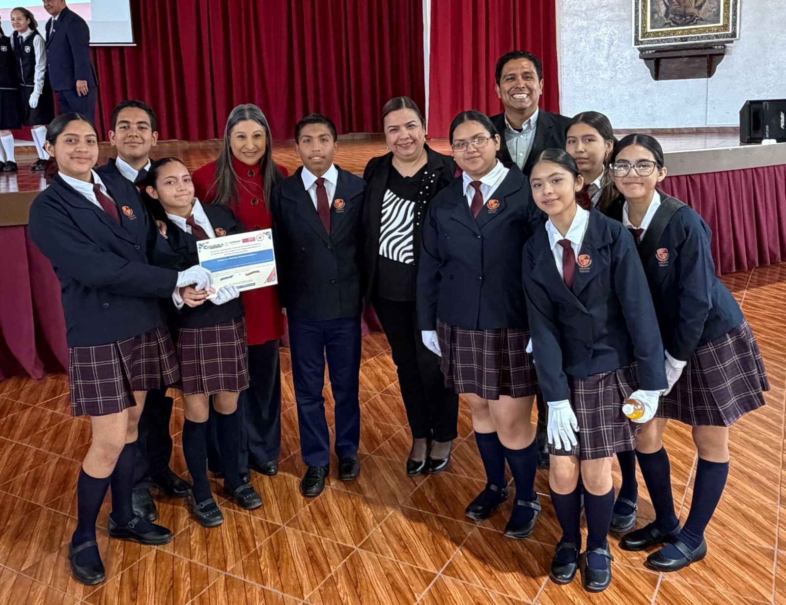 Concurso estatal de escoltas de bandera reconocimiento - Monclova